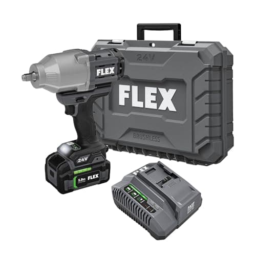 Flex 24V Brushless 1/2" High-Torque Impact Wrench Kit