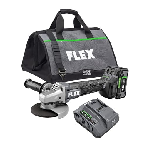 Flex 24V Brushless 5" Variable-Speed Angle Grinder Kit